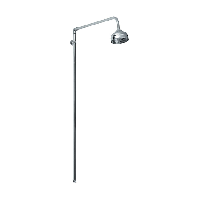 [BSRR170] Rigid Riser Shower Kit with Swivel Spout - Chrome - Cutout