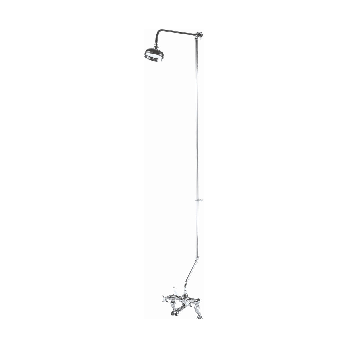[BSRR305] Rigid Riser Kit with Swivel Spout    - Chrome - Cutout