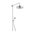 [BSRR606] Luxury Rigid Riser Shower Kit with Fixed Head & Handset  - Chrome/White - Cutout