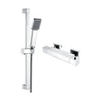 [BSS002] Square Exposed Bar Valve Shower Mixer Set 667mm x 75mm - Chrome - Cutout
