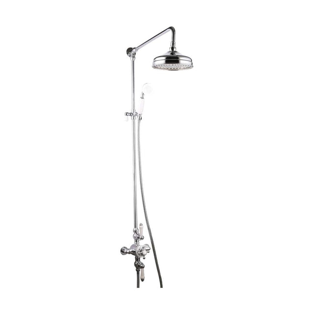 [BSS108] Traditional Exposed Thermostatic Shower Valve Set - Chrome - Cutout