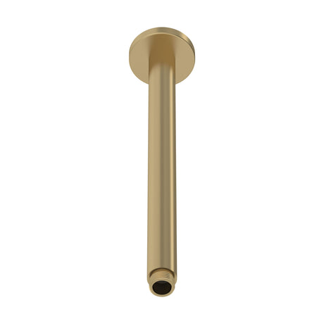 [BSSA816] Balterley Round Ceiling Mount Shower Arm - 300mm - Brushed Brass - Cutout