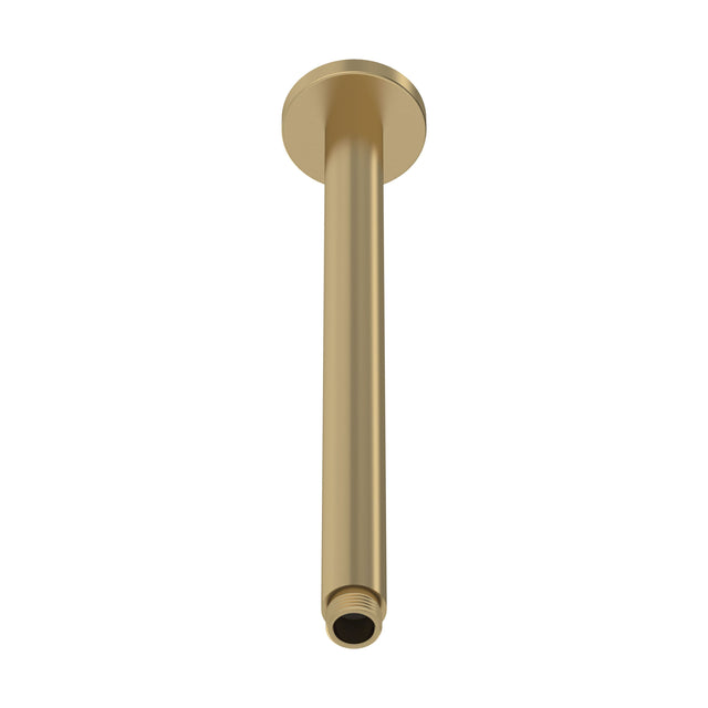 [BSSA816] Balterley Round Ceiling Mount Shower Arm - 300mm - Brushed Brass - Cutout