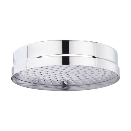 [BSSH001] Balterley Traditional Apron Fixed Shower Head 200mm, Round Design with Excellent Flow Rate - Chrome Finish - Cutout