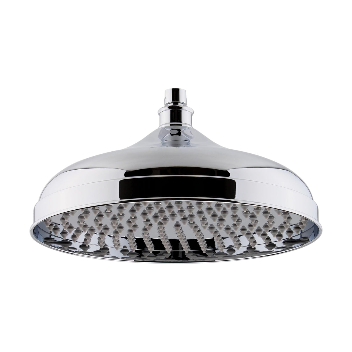 [BSSH016] Balterley Traditional Fixed Shower Head 300mm, High Flow Round Design, Suits Wall or Ceiling Arms - Chrome Finish - Cutout