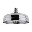 [BSSH021] Balterley Traditional Apron Fixed Shower Head 194mm, Round Design, High Flow, Wall or Ceiling Mount - Chrome Finish - Cutout