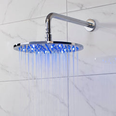 [BSSH069] Round LED Fixed Shower Head, 200mm - Chrome - Lifestyle 2