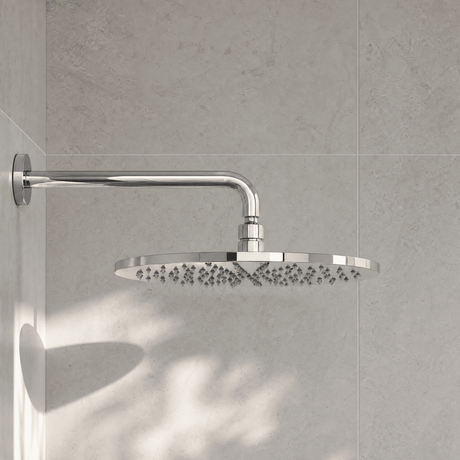 [BSSH071] Round LED Fixed Shower Head, 300mm - Chrome - Silo