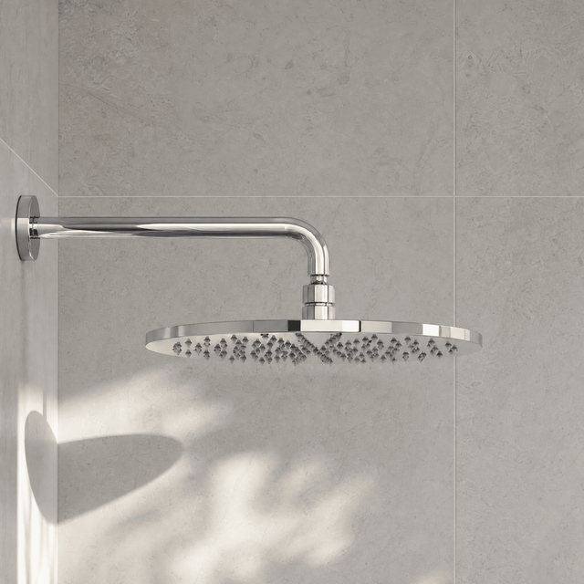 [BSSH071] Round LED Fixed Shower Head, 300mm - Chrome - Silo