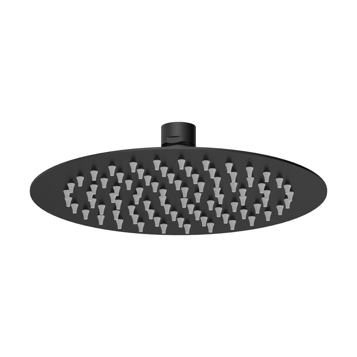 [BSSH4082] Round Fixed Head, 200mm - Matt Black - Cutout