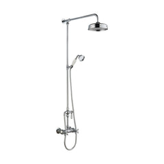 [BSSK3117] Traditional Exposed Thermostatic Shower Valve & Kit (1 Outlet) - Chrome - Balterley - Cutout