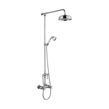 [BSSK3117] Traditional Exposed Thermostatic Shower Valve & Kit (1 Outlet) - Chrome - Balterley - Cutout