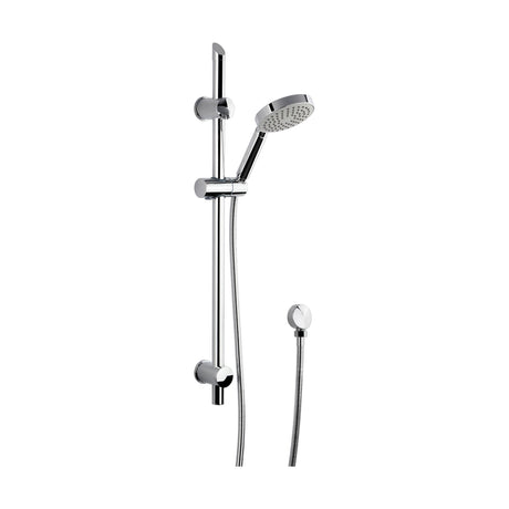 [BSSR004] Balterley Contemporary Round Slide Rail Shower Kit with Single Function Head and Outlet Elbow - Chrome - Cutout