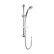 [BSSR034] Balterley Contemporary Round Slide Rail Shower Kit with Multi Function Head and Outlet Elbow - Chrome - Cutout
