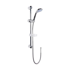 [BSSR034] Balterley Contemporary Round Slide Rail Shower Kit with Multi Function Head and Outlet Elbow - Chrome - Cutout