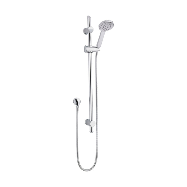 [BSSR035] Balterley Contemporary Round Slide Rail Shower Kit with Water Saving Head and Outlet Elbow - Chrome - Cutout