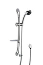 [BSSR273A] Round Luxury Slide Rail Shower Kit with Single Function Head & Outlet Elbow - Chrome - Cutout