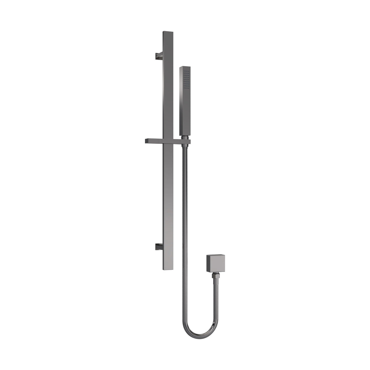 [BSSR7167] Rectangular Slider Rail Kit with Outlet Elbow - Matt Black - Cutout