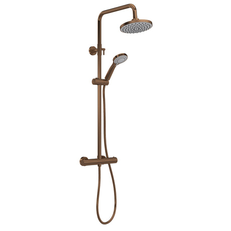 [BSTK1575] Consall Round Thermostatic Shower Kit with Fixed Head & Adjustable Handset - Multiple Colours Available - Cutout