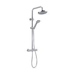 [BSTK375] Consall Round Thermostatic Shower Kit with Fixed Head & Adjustable Handset - Multiple Colours Available - Cutout