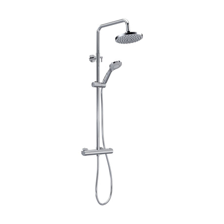 [BSTK375] Consall Round Thermostatic Shower Kit with Fixed Head & Adjustable Handset - Multiple Colours Available - Cutout
