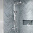 [BSTK386] Swinscoe Square Thermostatic Shower Kit with Fixed Head & Adjustable Handset - Multiple Colours Available - Silo