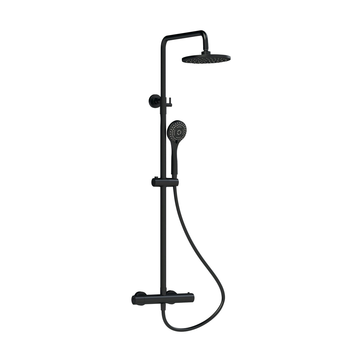 [BSTK475] Consall Round Thermostatic Shower Kit with Fixed Head & Adjustable Handset - Multiple Colours Available - Cutout