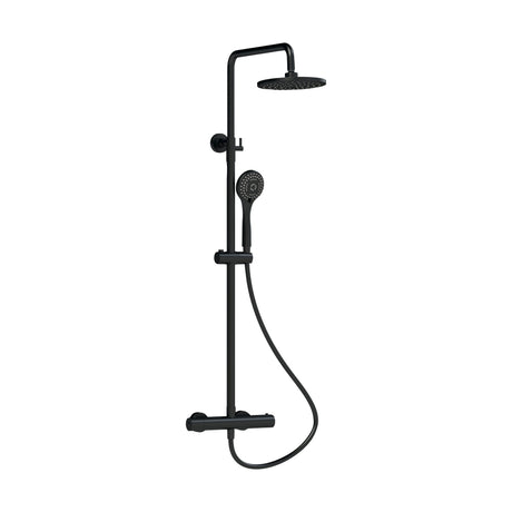 [BSTK475] Consall Round Thermostatic Shower Kit with Fixed Head & Adjustable Handset - Multiple Colours Available - Cutout