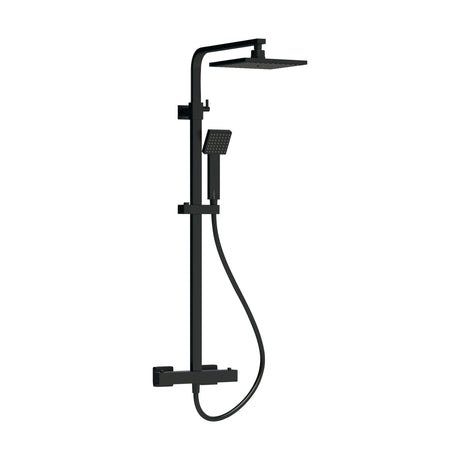 [BSTK486] Swinscoe Square Thermostatic Shower Kit with Fixed Head & Adjustable Handset - Multiple Colours Available - Cutout