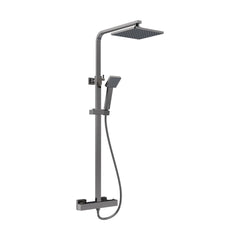 [BSTK786] Swinscoe Square Thermostatic Shower Kit with Fixed Head & Adjustable Handset - Multiple Colours Available - Cutout