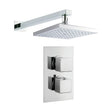 [BSTSS006] Concealed Thermostatic Shower Set – Square Design - Chrome - Cutout