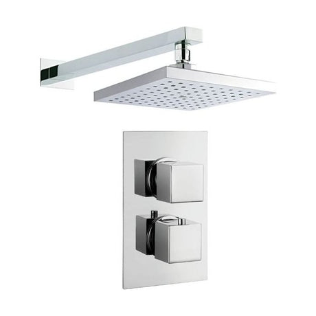 [BSTSS006] Concealed Thermostatic Shower Set – Square Design - Chrome - Cutout