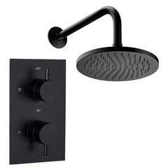 [BSTSS008K] Curc Conc Thermo Shower Set BLK - Cutout