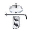 [BSTSS105] Traditional Thermostatic Shower Set with Valve, Shower Head and Arm - Cutout