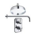 [BSTSS105] Traditional Thermostatic Shower Set with Valve, Shower Head and Arm - Cutout