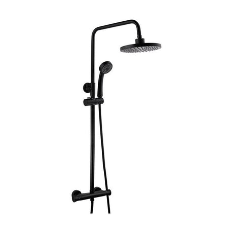 [BSTSS110] Harik 2 Rnd Expo Adj Therm ShowerSet BLK - Cutout