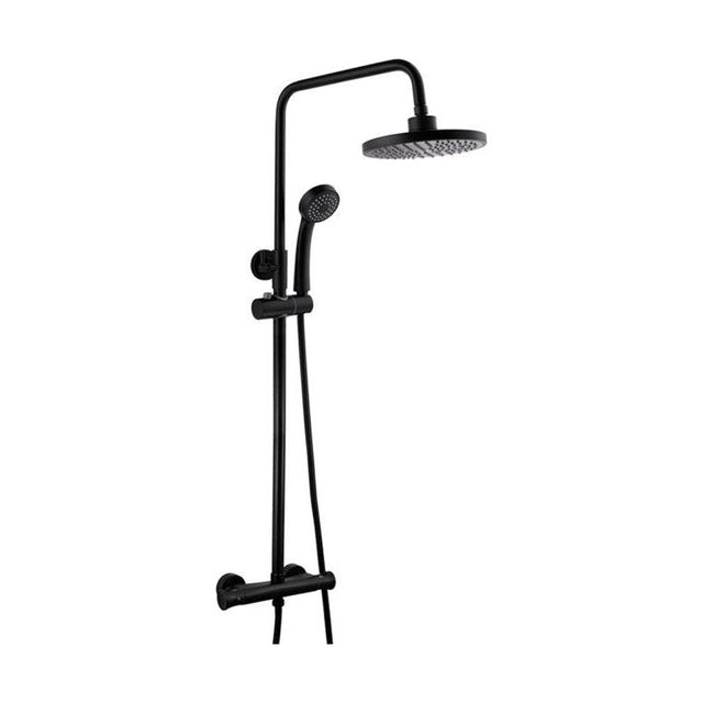 [BSTSS110] Harik 2 Rnd Expo Adj Therm ShowerSet BLK - Cutout