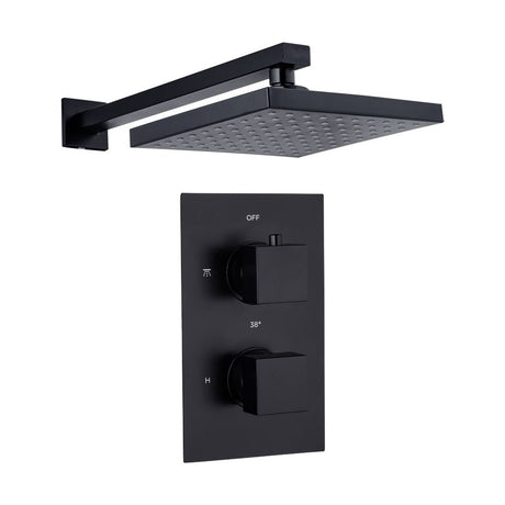[BSTSS202] Bojac Conc Thermo Shower Set BLK - Cutout
