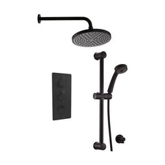 [BSTSS501] Nalor Conc Thermo Shower Set BLK - Cutout