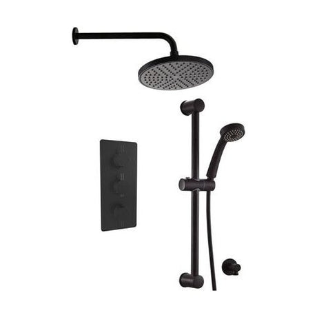 [BSTSS501] Nalor Conc Thermo Shower Set BLK - Cutout