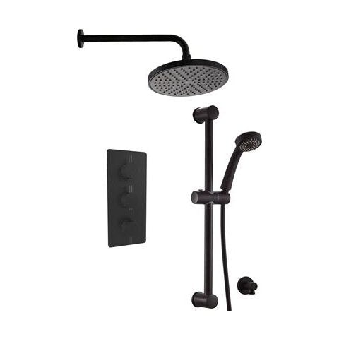 [BSTSS501] Round Concealed Thermostatic Shower Set, Choice of Finish - Cutout