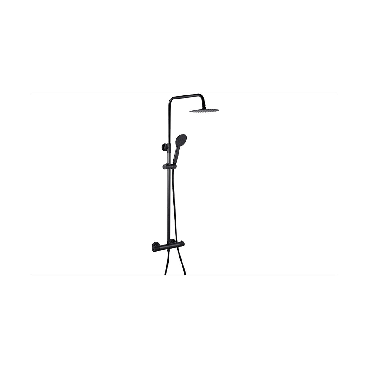 [BSTSS602] Rigid Riser Shower Set, Choice of Finish - Cutout