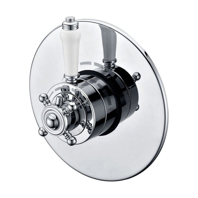 [BSV102] Traditional Concealed Thermostatic Shower Valve 128mm x 135mm - Chrome - Cutout