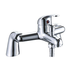 [BT9116] Classic Rounded Deck Mounted Bath Shower Filler Tap - Chrome - Cutout