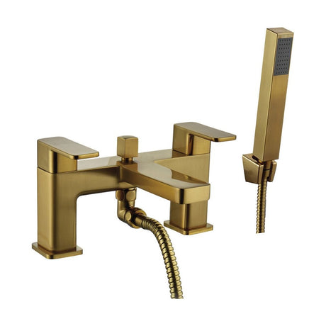 [BT9138BRS] Modern Bathroom Soft Square Bath Shower Mixer Tap - Chrome - Cutout