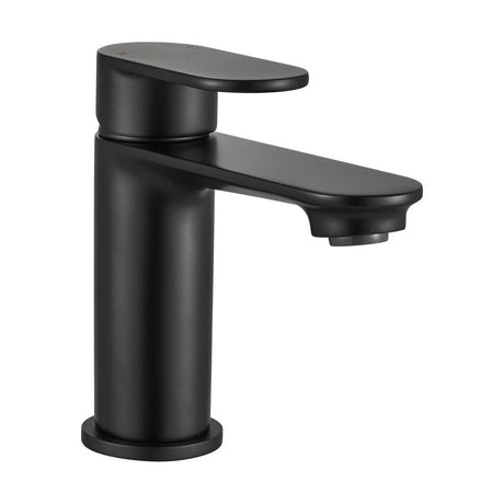 [BT9140BL] Contemporary Bathroom Round Mono Basin Mixer Tap with Waste - Choice of Colour - Cutout