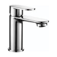 [BT9140] Contemporary Bathroom Round Mono Basin Mixer Tap with Waste - Choice of Colour - Cutout