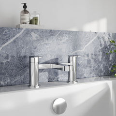 [BTA303] Balterley Cascade Round Deck Mounted Bath Tap - Chrome - Lifestyle 1
