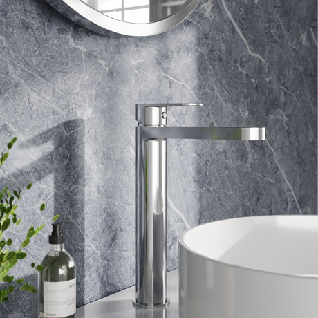 [BTA370] Balterley Cascade Round Tall Mono Basin Mixer Tap - Chrome - Lifestyle 1