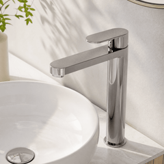[BTA370] Tresscott Contemporary Round Tall Mono Basin Mixer Tap - Choice of Colour